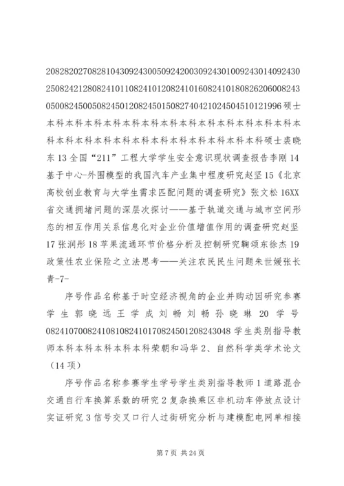 共青团北京交通大学委员会北京交通大学教务处.docx