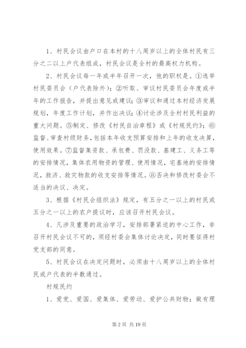 村委会各项制度.docx