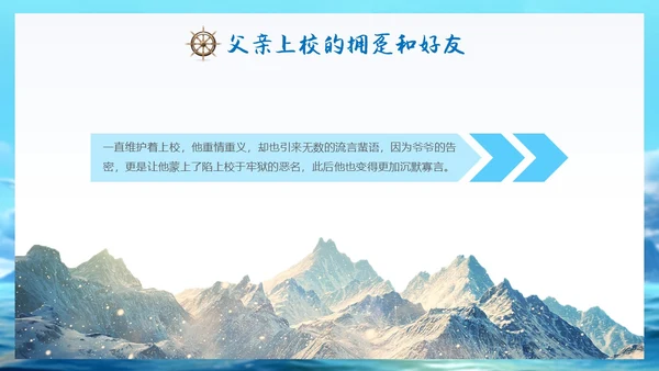 蓝色实拍风大海人生海海读书分享会ppt