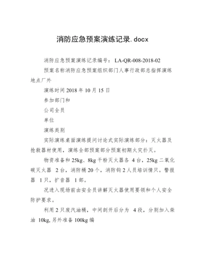 消防应急预案演练记录.docx.docx