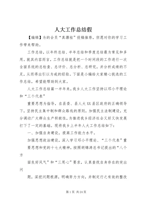 人大工作总结假.docx