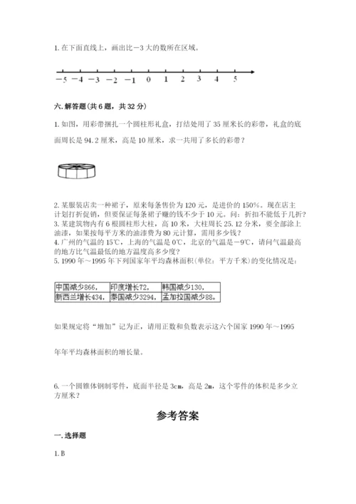 六年级下册数学小升初期末测试卷精品【精选题】.docx