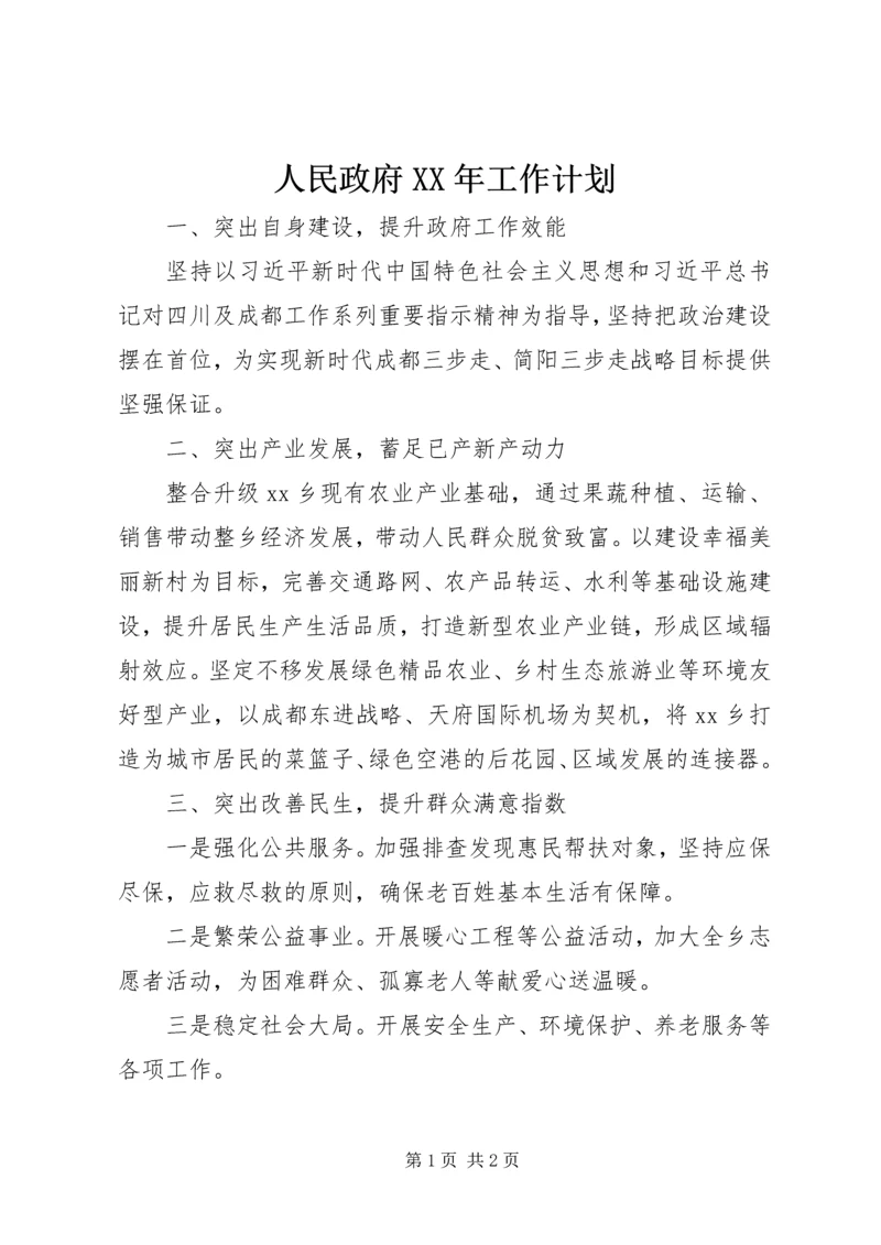 人民政府某年工作计划.docx