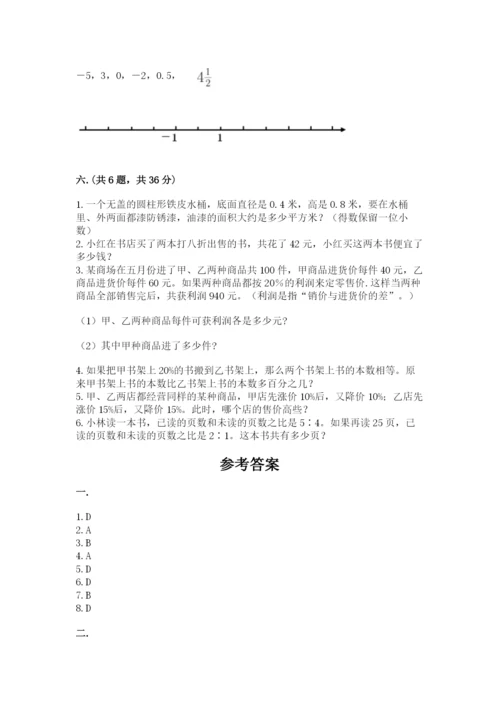 小学毕业班数学检测卷（名师系列）.docx