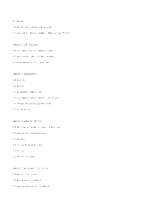 LimitedLiabilityCoAgreement有限责任公司新版章程B.docx