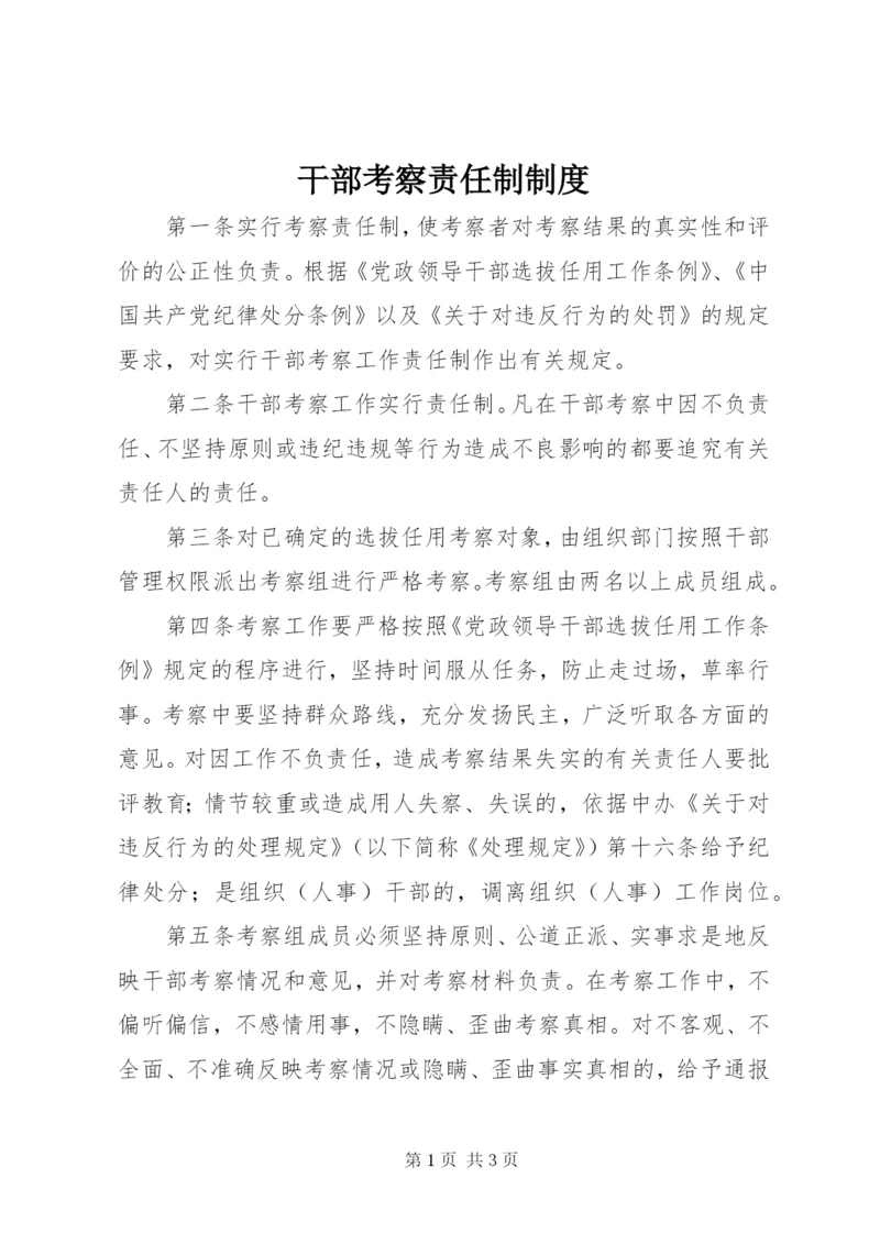 干部考察责任制制度.docx