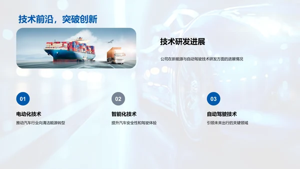 全球汽车行业发展趋势PPT模板