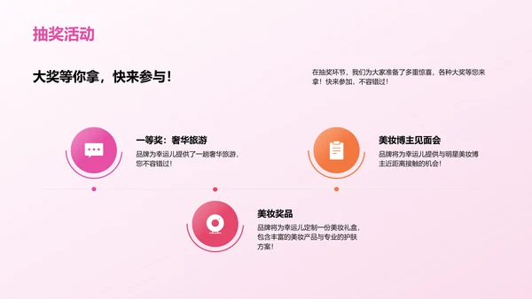 粉色商务现代美妆大师课培训课件PPT模板