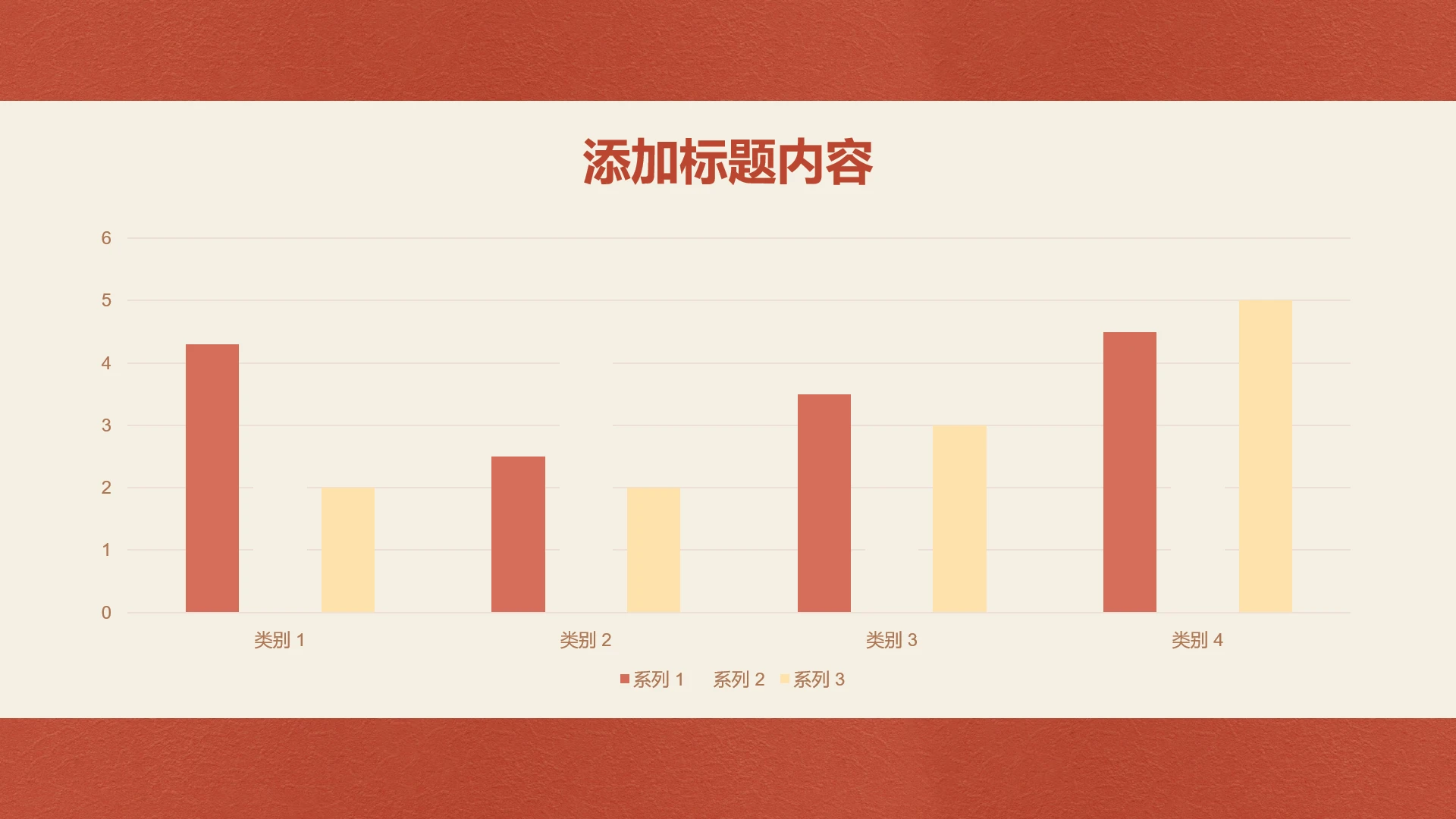 红色简约风一项图表数据分析PPT单页