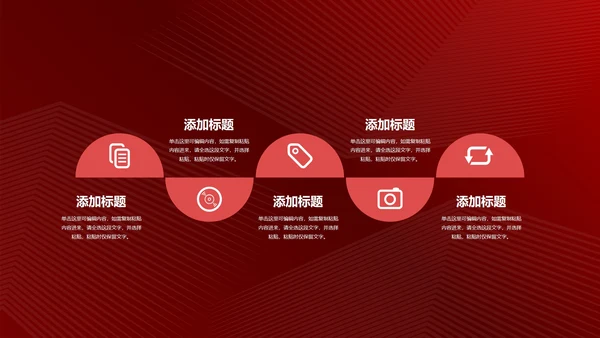 红色简约风两会政府报告心得解读PPT模板