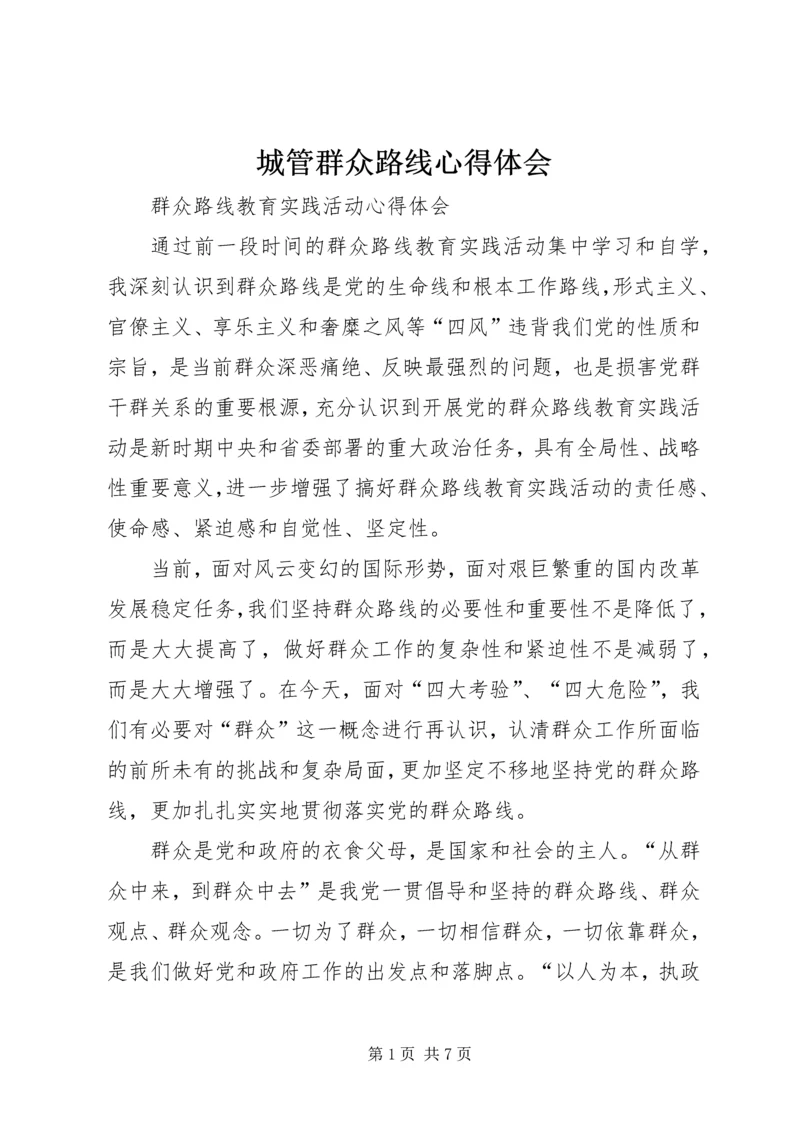 城管群众路线心得体会_2.docx