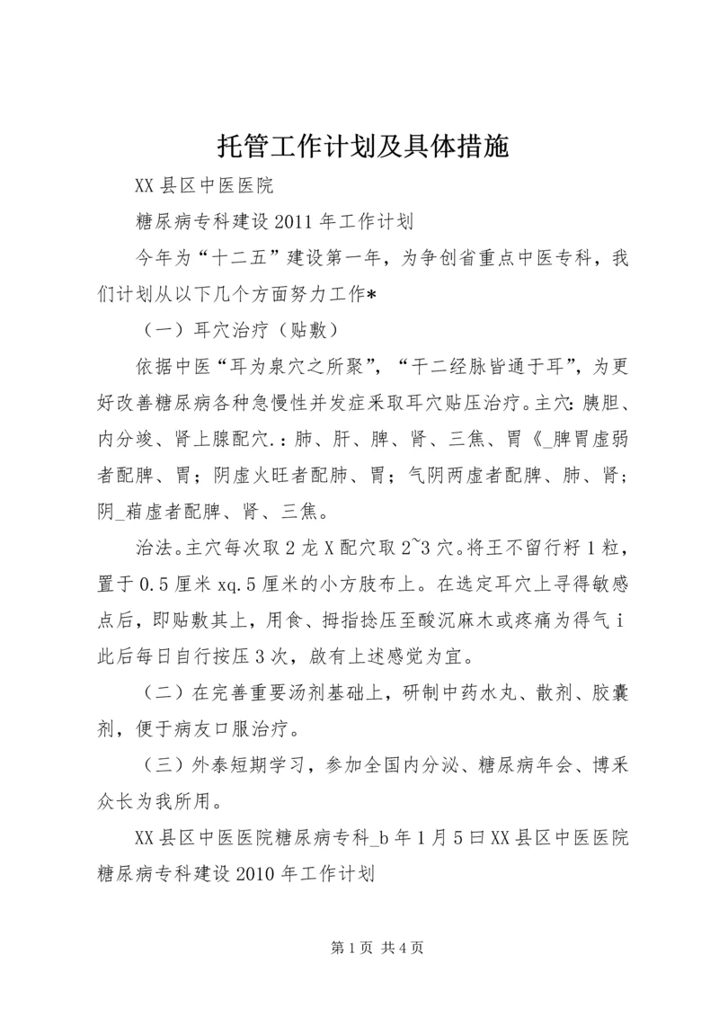 托管工作计划及具体措施 (3).docx