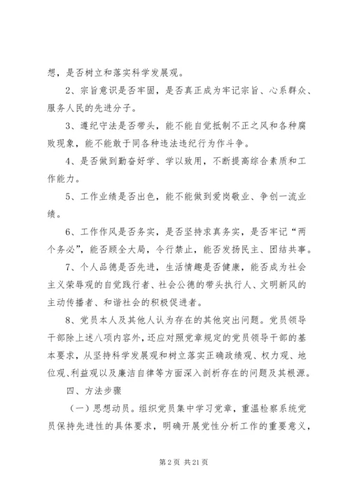 党员党性定期分析[精选五篇].docx