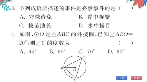 九上数学 期末自我测评 习题课件
