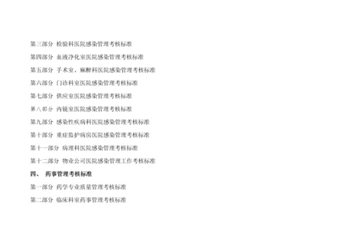 医院医疗质量管理考核标准(各科室齐全).docx
