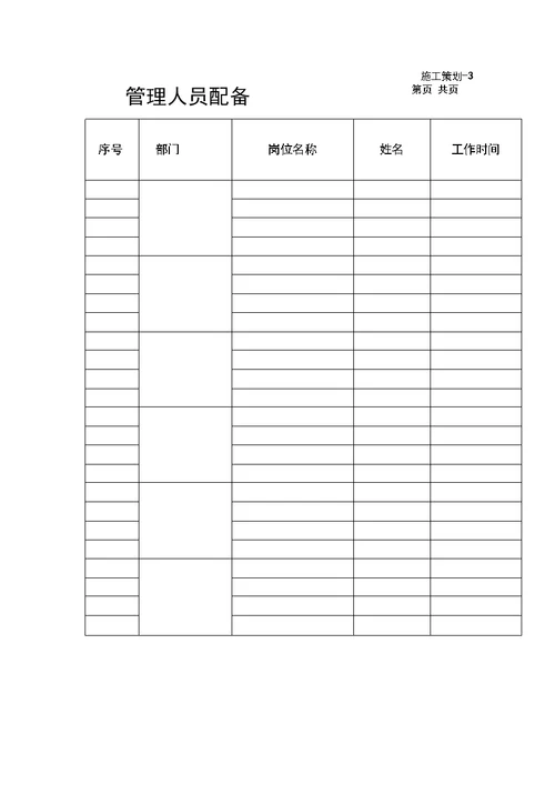 项目施工项目策划书