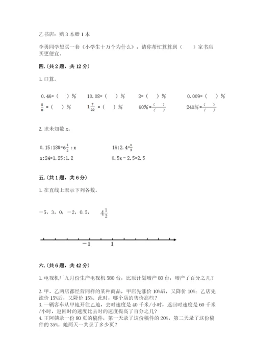 小学毕业班数学检测卷附参考答案（轻巧夺冠）.docx