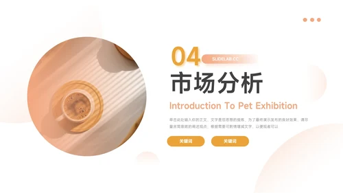 黄色高端大气图文公司宣传画册PPT模板