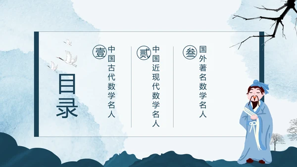 古代数学名人《祖冲之》PPT模板