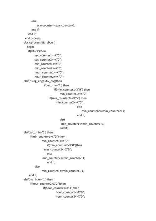 EDA课程设计报告数字电子时钟.docx