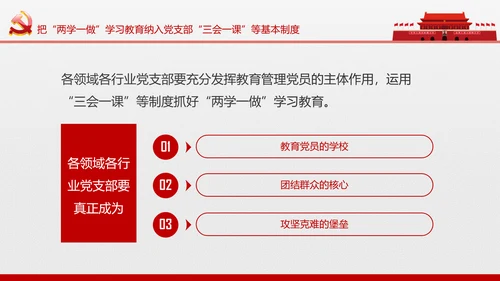 两学一做学习教育常态化制度化的意见ppt