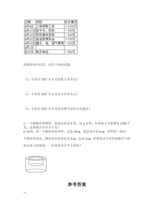 小学毕业班数学检测题加精品答案.docx