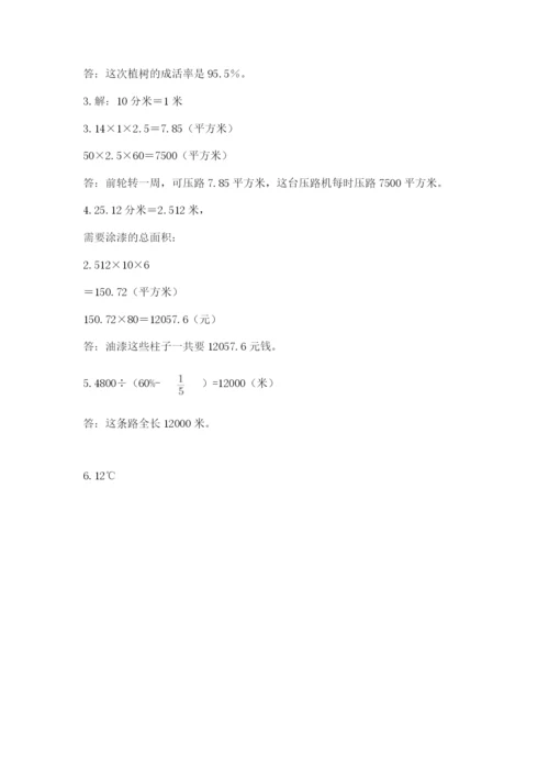 上海市嘉定区六年级下册数学期末测试卷完整版.docx