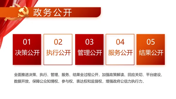 红色党支部工作总结动态PPT党课