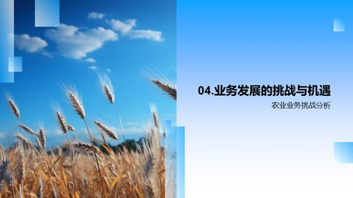 农业业务年度盘点