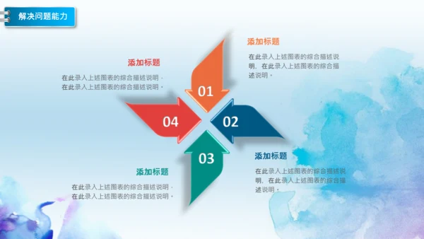 彩墨岗位竞聘报告面试个人简历PPT模板