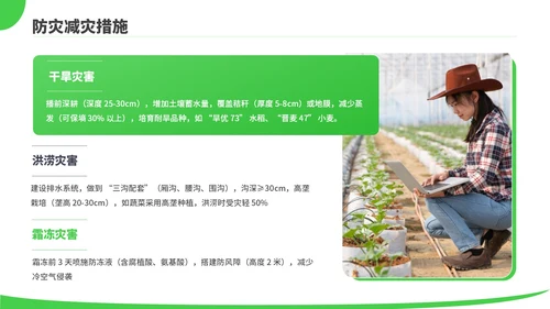 绿色商务风现代农业种植技术PPT模板