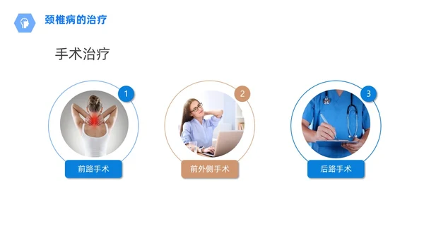 商务风蓝色颈椎病的护理查房颈椎间盘退变医学培训PPT