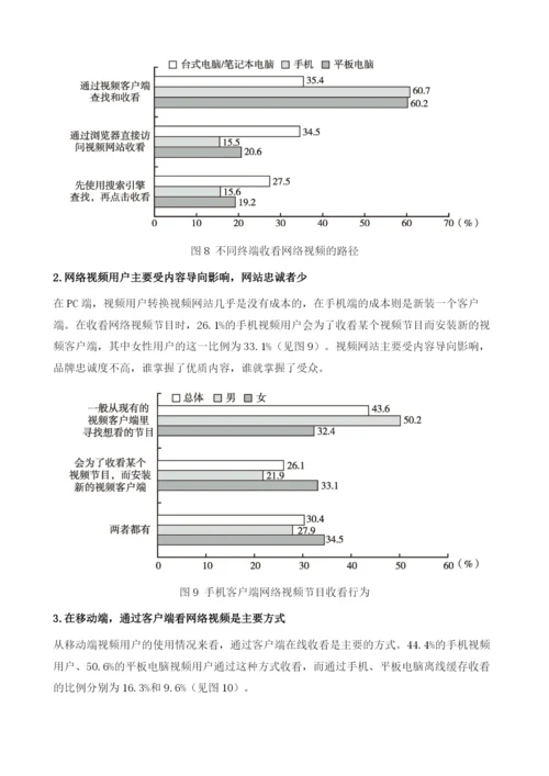 网络视频用户行为与需求分析.docx