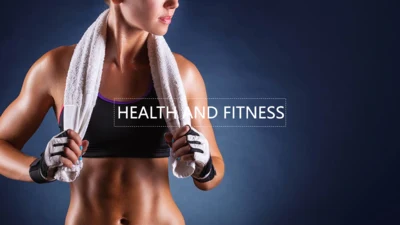 欧美风大气运动健身肌肉哥健体通用PPT模板