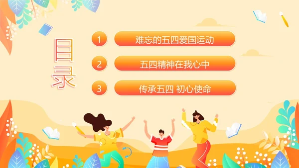 五四青年节五四运动五四精神五四精神演讲PPT课件