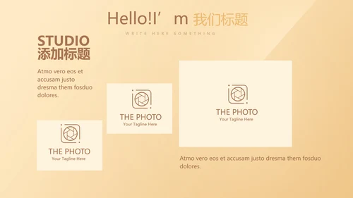 简约大方金色金融银行工作总结动态PPT模板