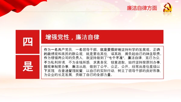 党员干部述职报告述廉工作总结计划PPT