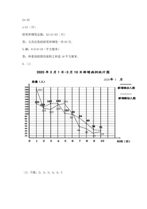 人教版五年级下册数学期末测试卷含答案（基础题）.docx