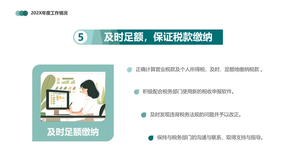 财务报表，财务年终总结PPT模板