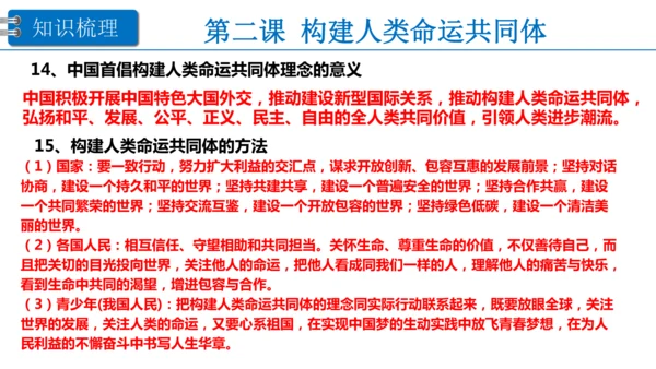 第一单元 我们共同的世界 复习课件(38张PPT )