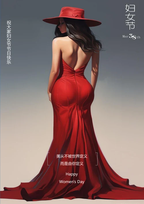 美丽由你定义女神节节日海报