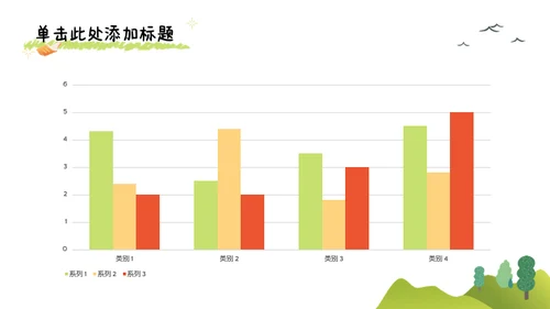 插画风绿橙色中考动员PPT模版