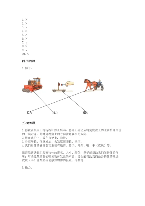 教科版小学科学二年级下册 期末测试卷（基础题）.docx