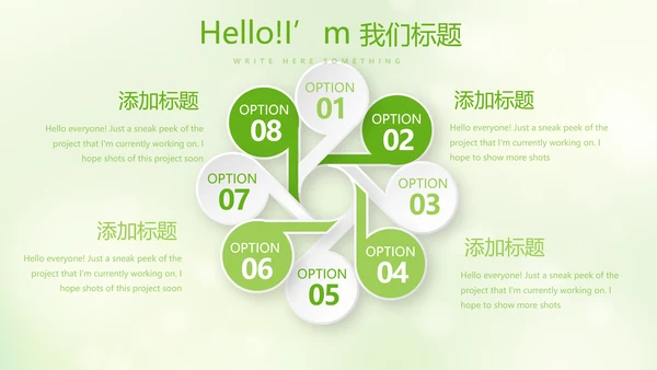 绿色小清新美容护肤宣传动态PPT