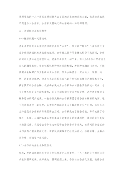 中国农民专业合作社发展的困惑与方向.docx