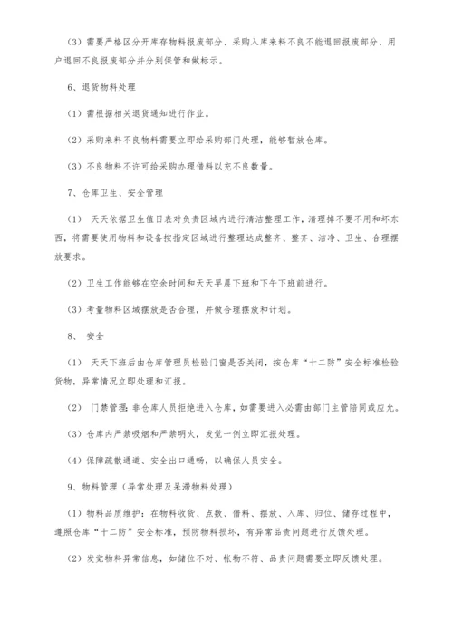 仓库管理标准规定.docx