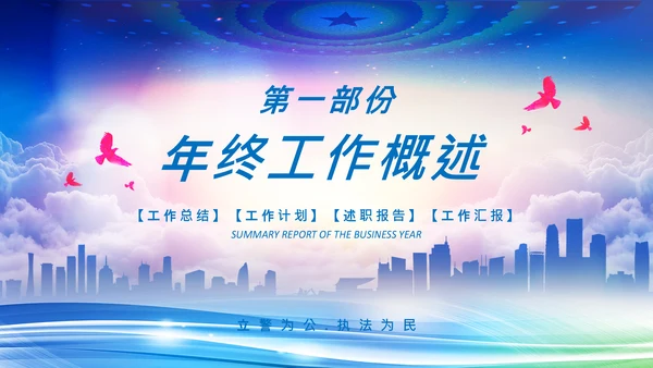 公安局警察交警队刑警工作总结计划PPT
