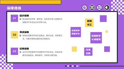 紫色孟菲斯风格教育创新与实践计划书PPT模板