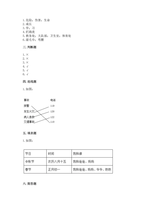 部编版三年级上册道德与法治期末测试卷（黄金题型）word版.docx