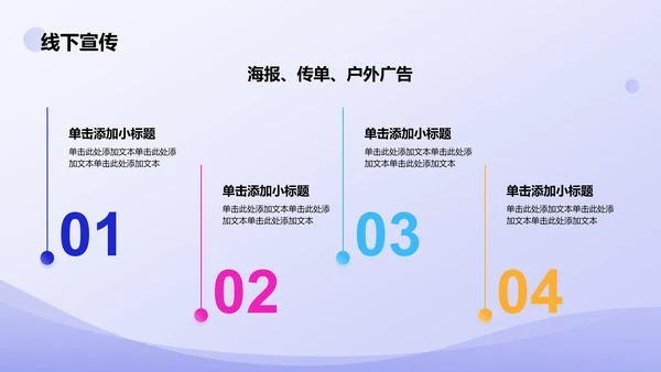 蓝色插画风活动营销策划方案PPT模板